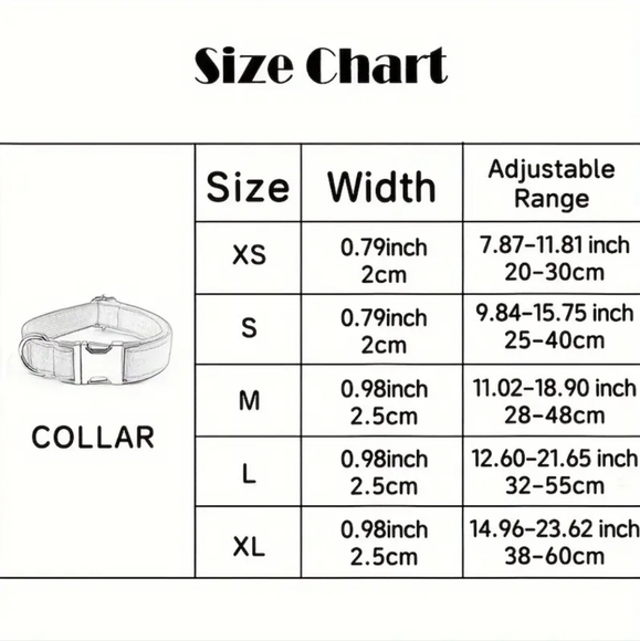 ♥︎ Personally Engraved Premium Velvet Dog Collar ♥︎ - Picture 8 of 8